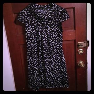 Leopard sweater dress